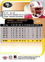 2002 Fleer Focus Jersey Edition Terrell Owens #47