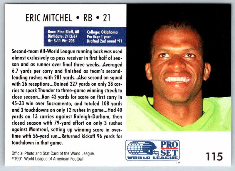 1991 Proset World League Eric Mitchel