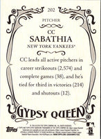 2016 Topps Gypsy Queen CC Sabathia #202