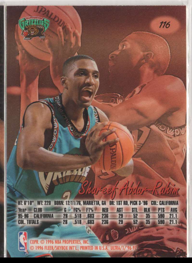 1996 Ultra Shareef Abdur-Rahim