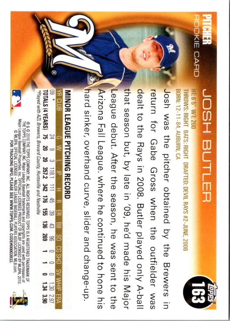 2010 Topps Josh Butler