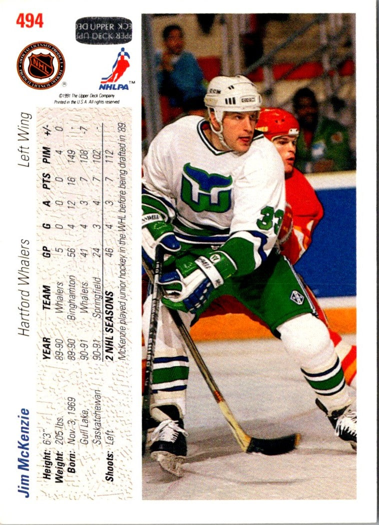 1991 Upper Deck French Jim McKenzie