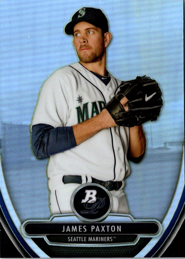 2013 Bowman Platinum Chrome Prospects Purple Refractors James Paxton #BPCP60