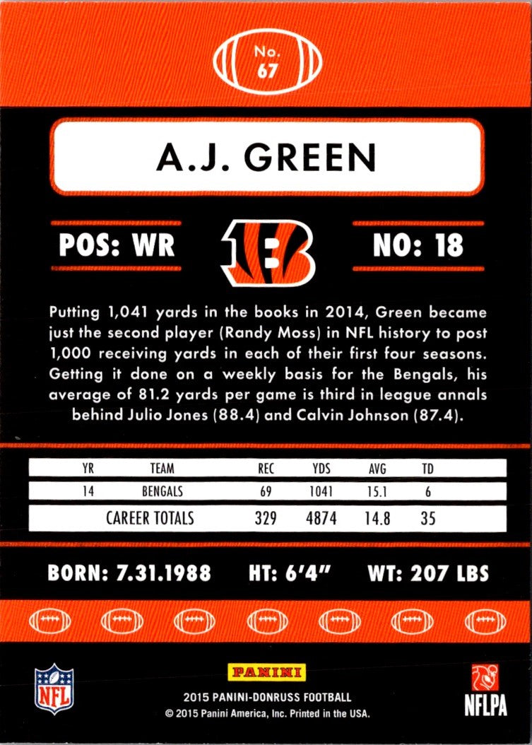 2015 Donruss A.J. Green