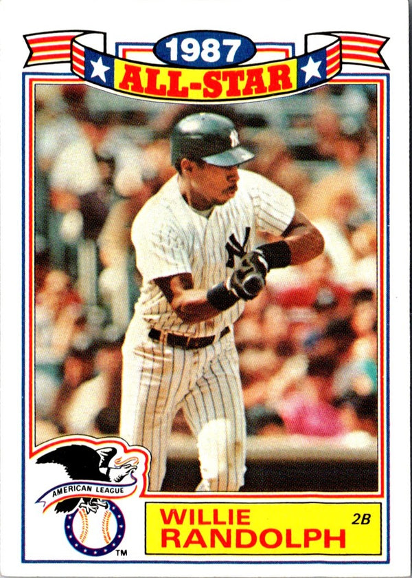 1988 Topps Glossy All-Stars Willie Randolph #3