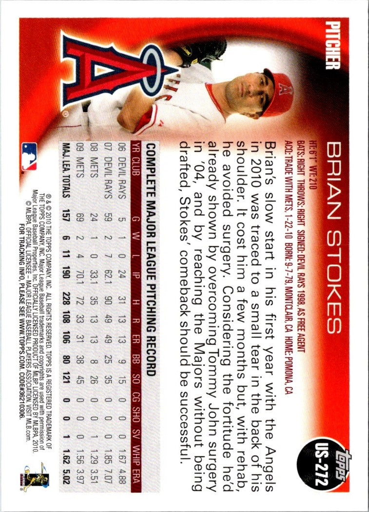 2010 Topps Update Brian Stokes