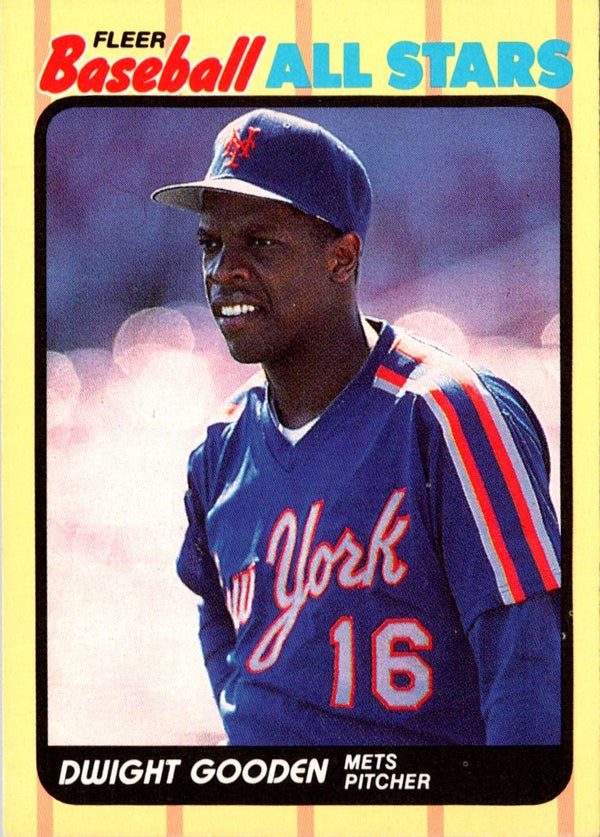 1989 Fleer Baseball All-Stars Dwight Gooden #15