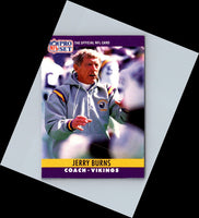 1990 Pro Set Jerry Burns #200