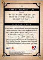 2007 Tristar Prospects Plus Corey Brown #23