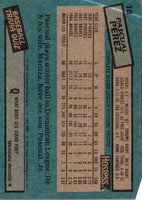 1985 Topps Hostess Atlanta Braves Pascual Perez #18