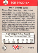 1989 T&M Senior League Tom Paciorek