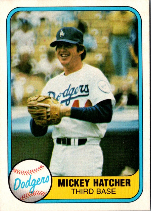 1981 Fleer Mickey Hatcher #135