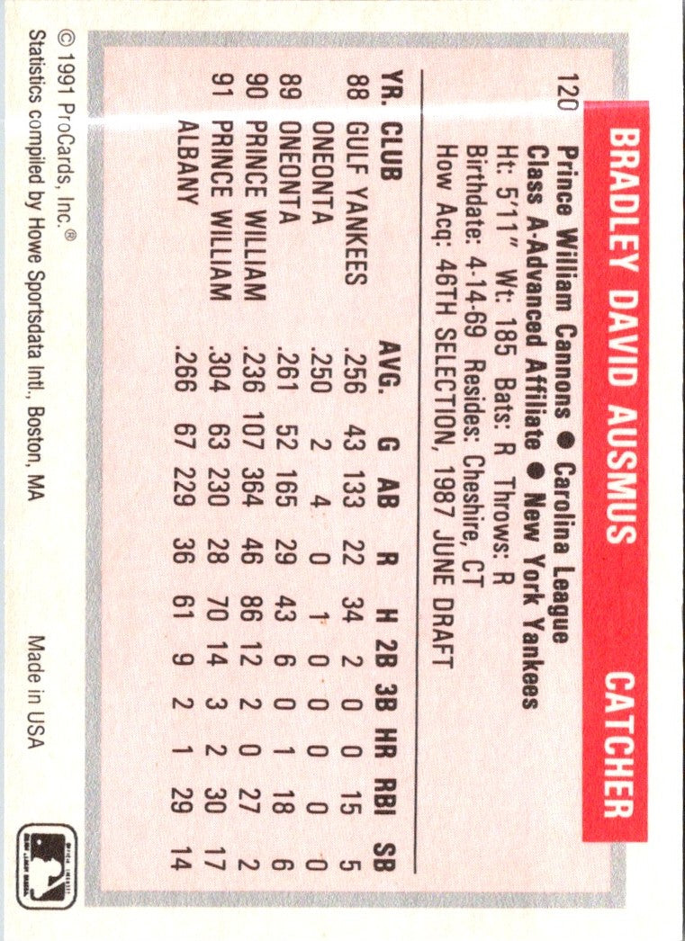 1991 ProCards Brad Ausmus