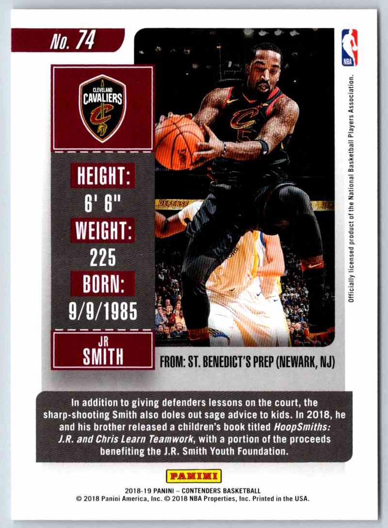 2018 Contenders JR Smith
