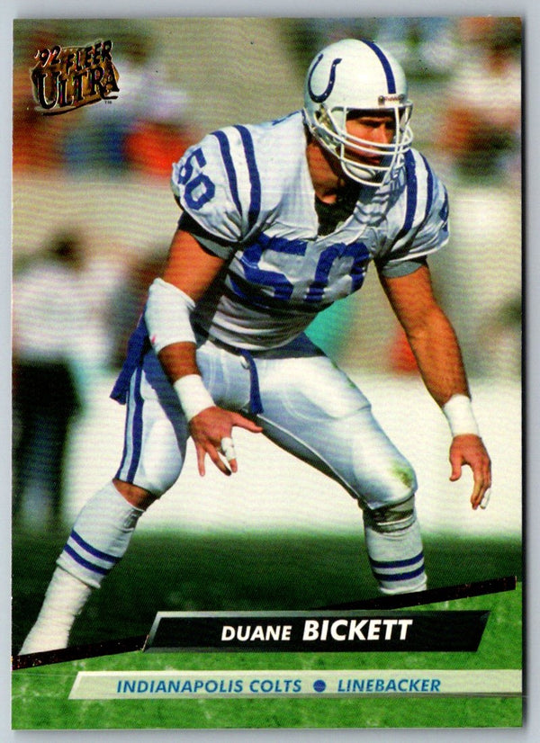 1992 Upper Deck Duane Bickett #158