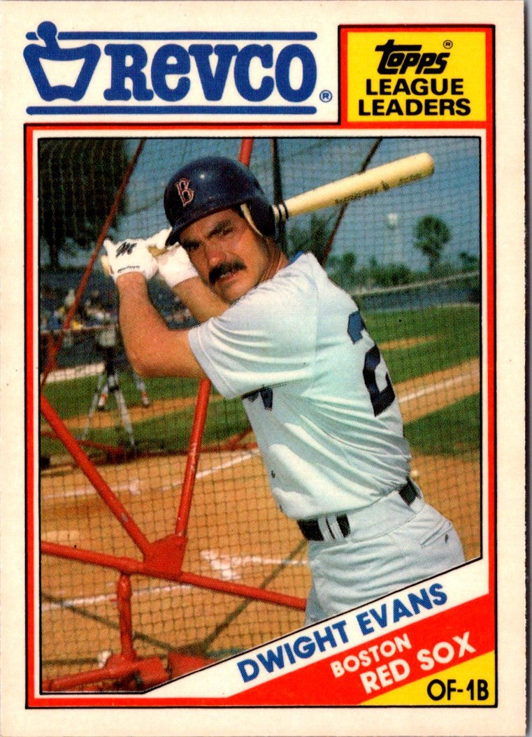 1988 Topps Revco League Leaders Dwight Evans