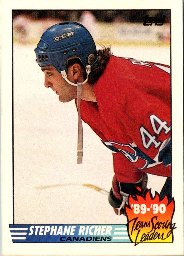 1990 Topps Team Scoring Leaders Stephane Richer #4