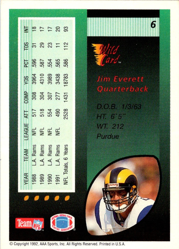 1992 Wild Card Jim Everett