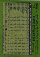 1982 Topps Dave Edwards #151