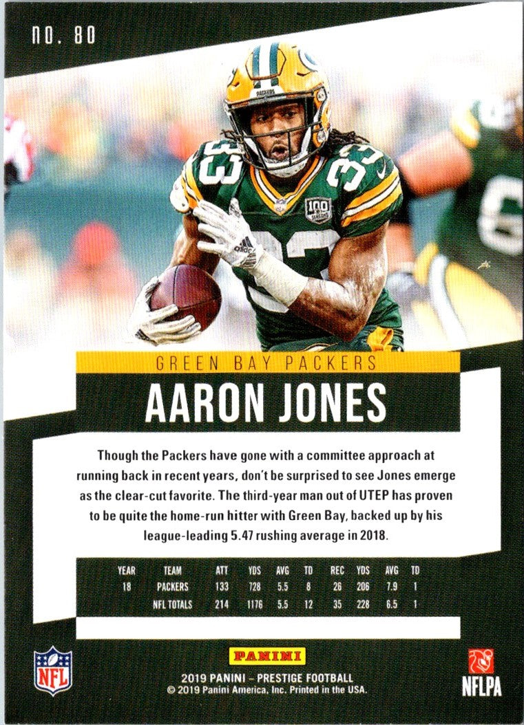 2019 Panini Prestige Aaron Jones