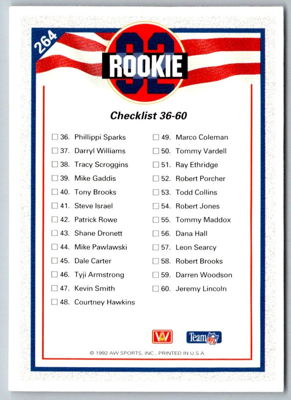 1992 Action Packed Rookie Update Phillippi Sparks #48 Rookie