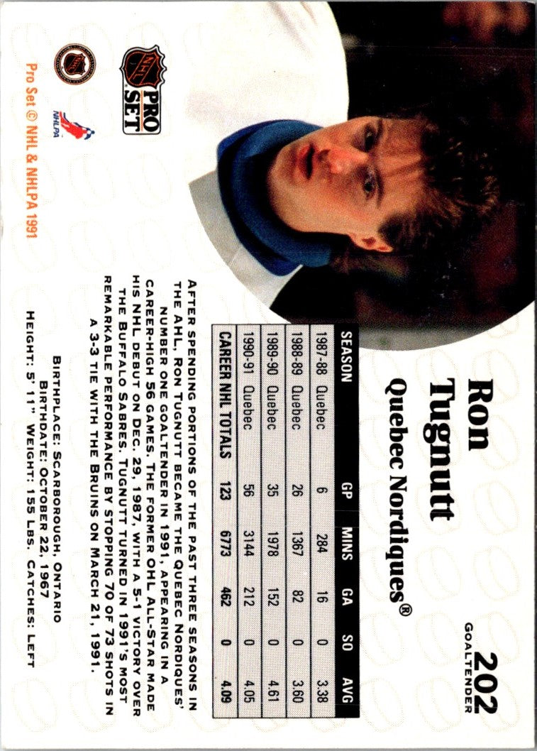 1991 Pro Set Ron Tugnutt