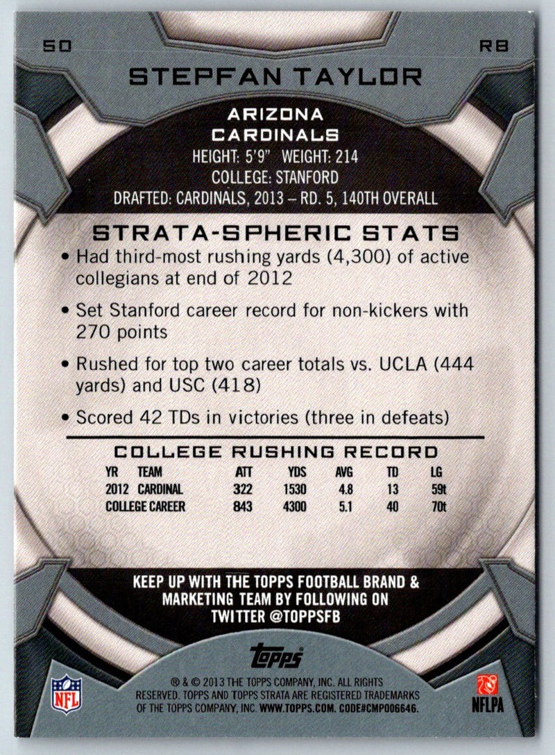 2013 Topps Strata Stepfan Taylor