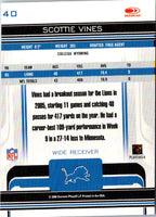 2006 Donruss Gridiron Gear Scottie Vines #40