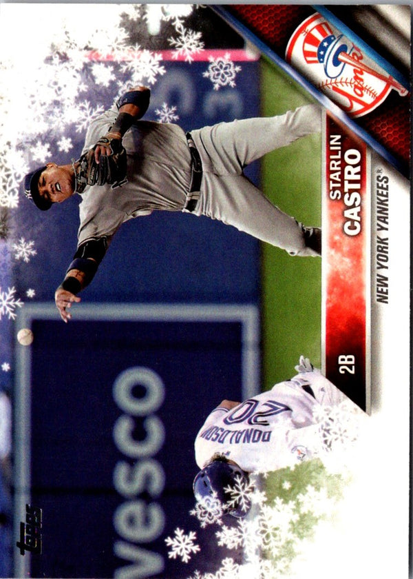 2016 Topps Holiday Baseball Starlin Castro #HMW182