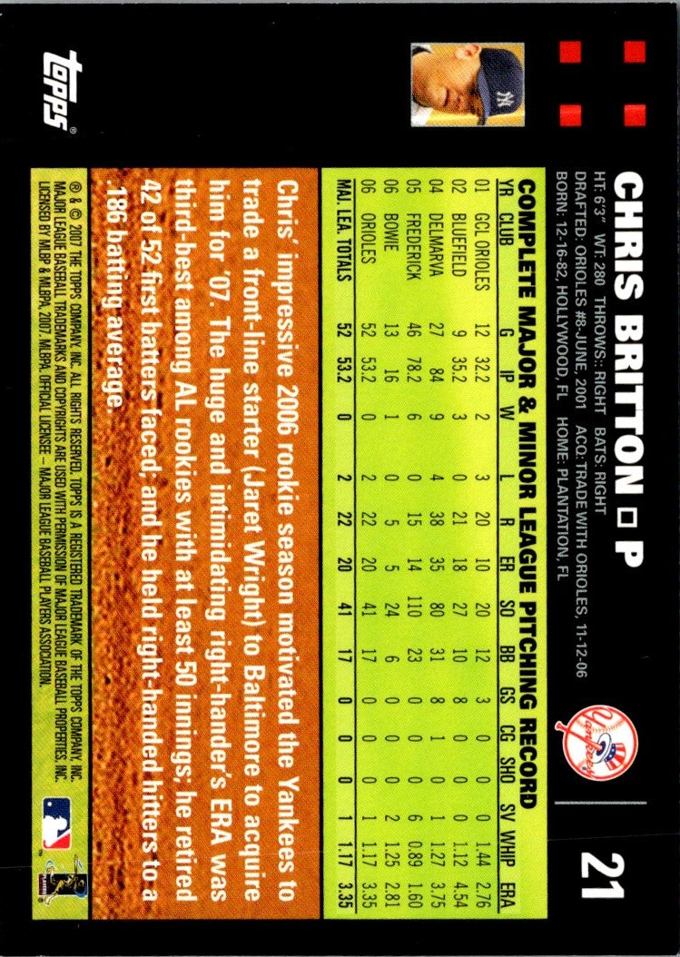 2007 Topps Chris Britton