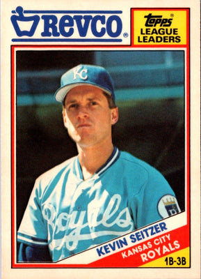 1988 Topps Revco League Leaders Kevin Seitzer #22