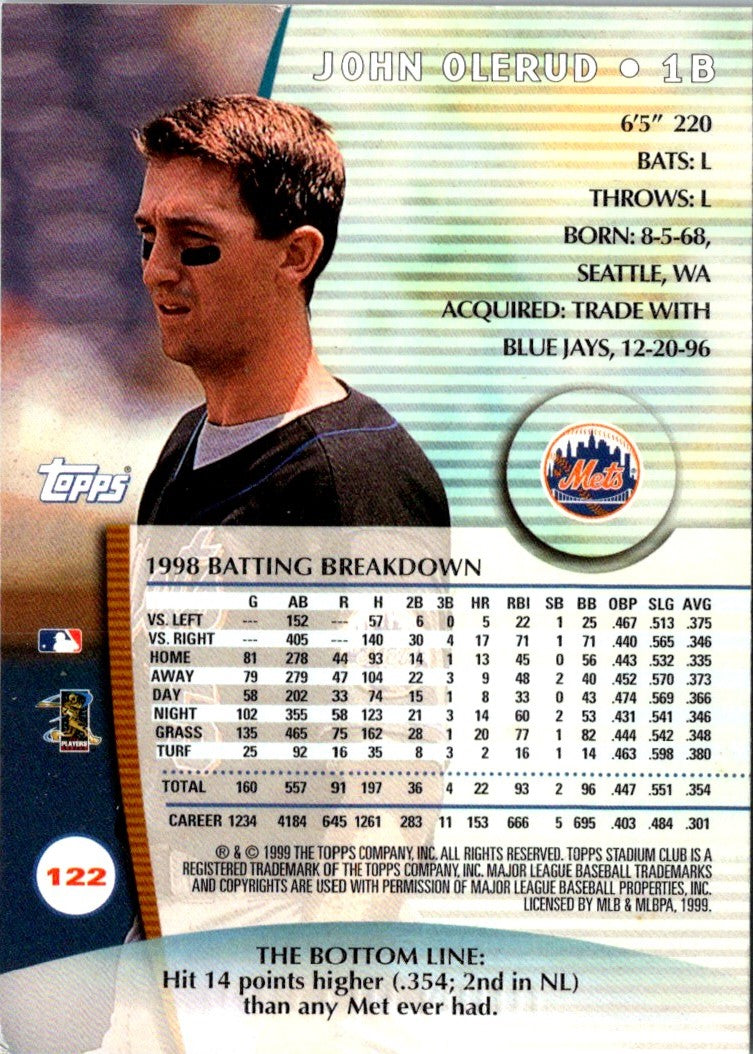 1999 Stadium Club John Olerud