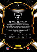 2020 Panini Select Bryan Edwards #76 Rookie