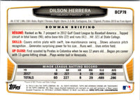 2013 Bowman Chrome Prospects Dilson Herrera #BCP78