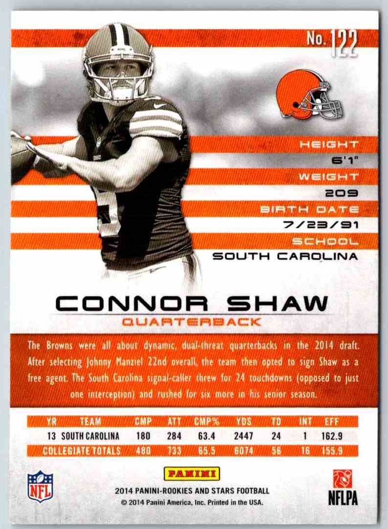 2014 Panini Rookies And Stars Connor Shaw