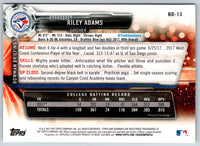 2017 Bowman Draft Riley Adams #BD-13
