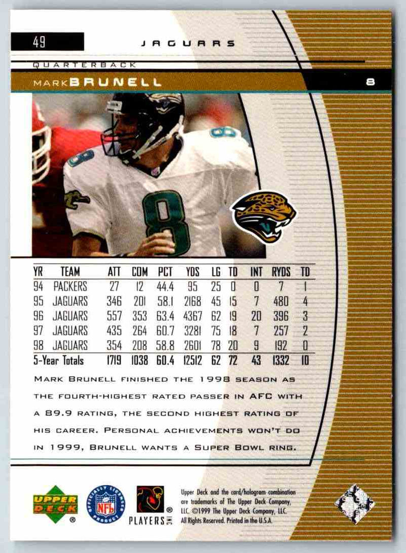 1999 Upper Deck Black Diamond Mark Brunell