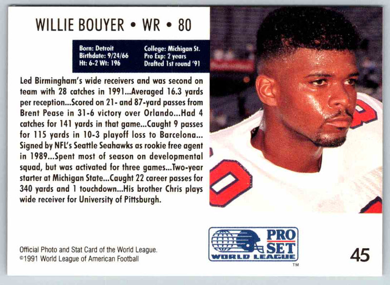 1991 Proset World League Willie Bouyer