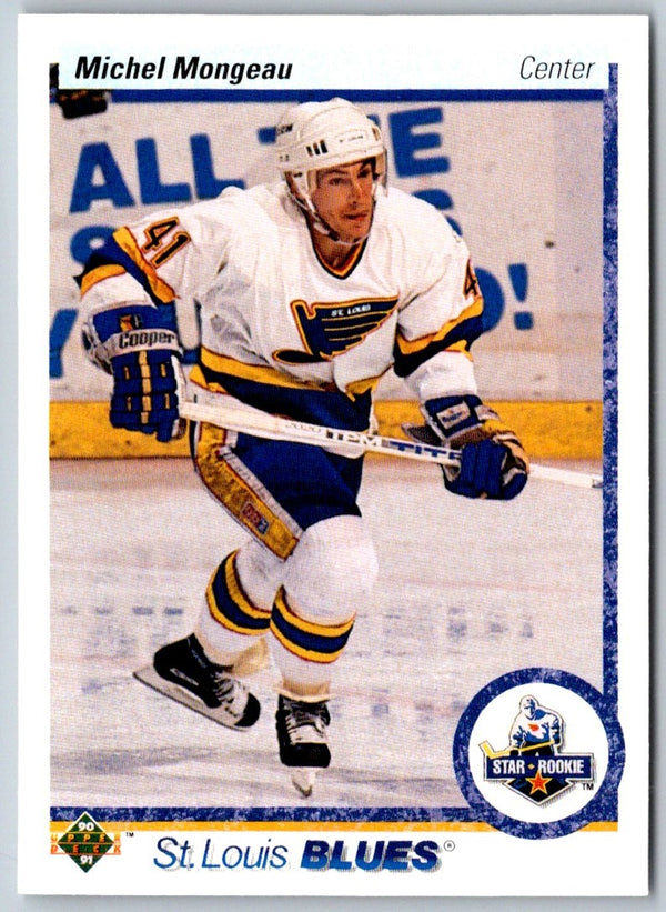 1990 Upper Deck Michel Mongeau #345 Rookie