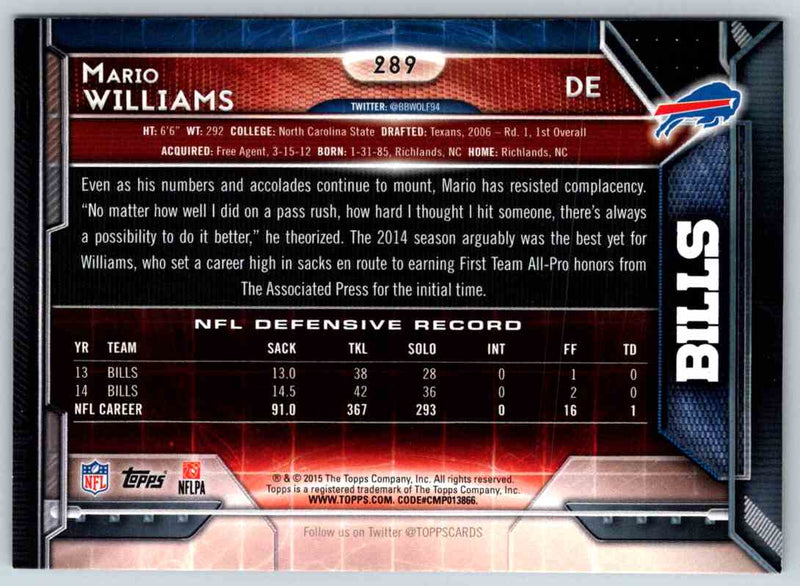 2013 Topps Mario Williams