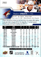 2017 Upper Deck Radim Vrbata #260
