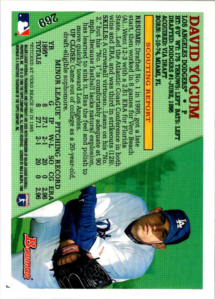 1996 Bowman David Yocum