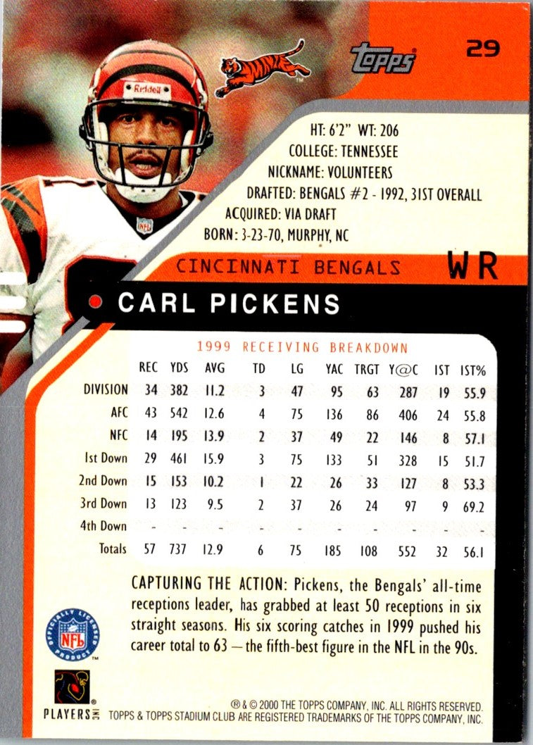2000 Topps Chrome Carl Pickens