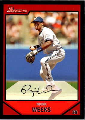 2007 Bowman Rickie Weeks #73