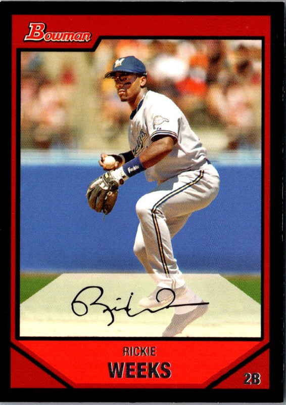 2007 Bowman Rickie Weeks #73