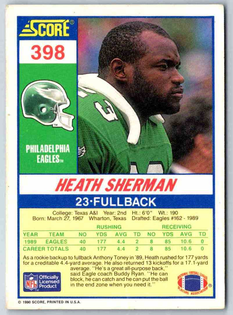 1990 Score Heath Sherman
