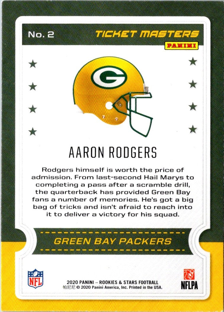 2020 Panini Immaculate Collegiate Green Aaron Rodgers