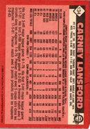 1986 O-Pee-Chee Carney Lansford