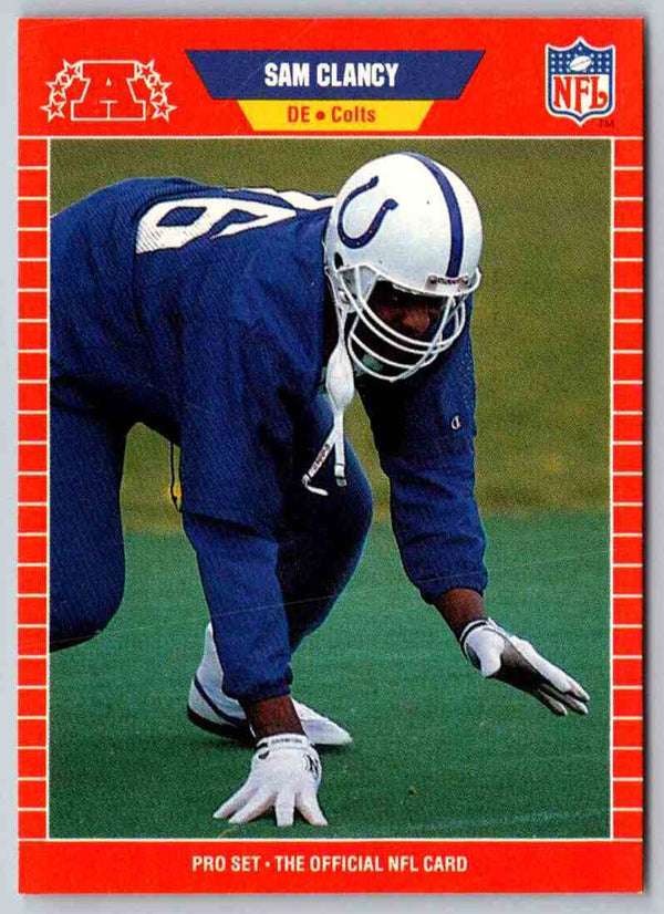 1989 NFL Proset Sam Clancy #457