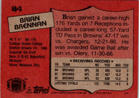 1987 Topps Brian Brennan #84 Rookie